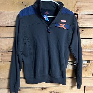 Auburn Tigers Tigerwear Collection Charcoal Weathered 1/4 Zip Pullover Adult M